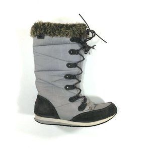 L.L. Bean Carrabassett Winter Snow Boots Womens Size 9 Gray 284883 REPAIRED